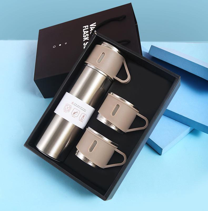 Set Bình Giữ Nhiệt + 2 Ly Cách Nhiệt Vacuum Flask 500Ml Inox Cao Cấp Set Bình Giữ Nhiệt + 2 Ly Cách Nhiệt Vacuum Flask 500Ml Inox Cao Cấp