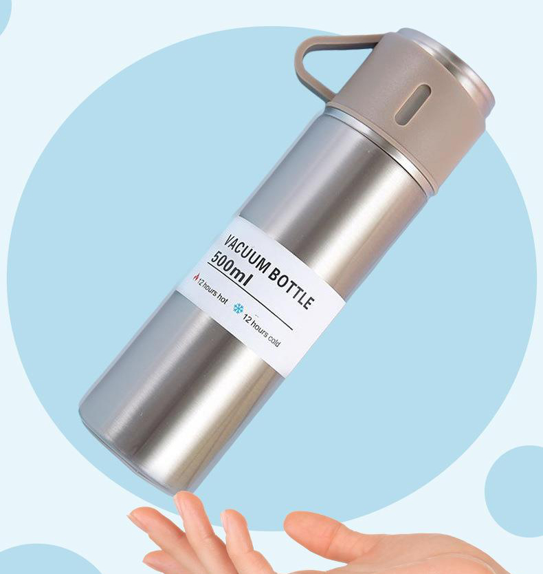 Set Bình Giữ Nhiệt + 2 Ly Cách Nhiệt Vacuum Flask 500Ml Inox Cao Cấp Set Bình Giữ Nhiệt + 2 Ly Cách Nhiệt Vacuum Flask 500Ml Inox Cao Cấp