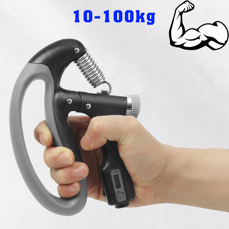 Kìm Bóp Tập Cơ Cánh Tay Counter Grip Pro – Điều Chỉnh Lực 10-100Kg Có Đếm Đện Tử Cho Tay To Khoẻ Kìm Bóp Tập Cơ Cánh Tay Counter Grip Pro – Điều Chỉnh Lực 10-100Kg Có Đếm Đện Tử Cho Tay To Khoẻ