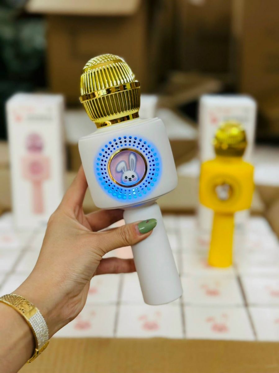 Micro Karaoke Bluetooth X9 Hình Thỏ Không Dây Thiết Kế Thông Minh