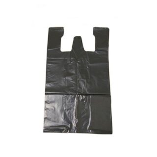 1KG Túi Nilon (Size 26cm Đựng 3Kg) Đen Bóng Dẻo Dai Có Quai Sách - S02