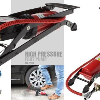 Bơm Hơi Dùng Chân High Pressure Chuyên Dùng Cho Xe Đạp, Xe Máy, Ô Tô