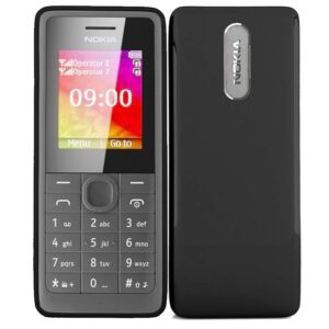 Điện Thoại Nokia 107 2 Sim, Kèm Pin 5C Và Sạc Chuôi Nhỏ