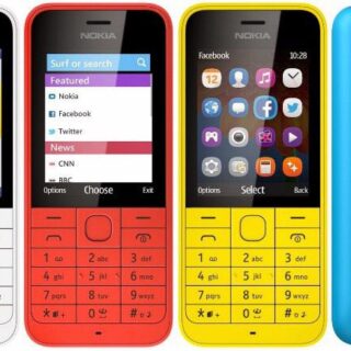 Điện Thoại Nokia 220 2 Sim, Kèm Pin 5C Và Sạc MicroUSB