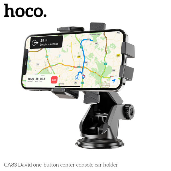 Giá Đỡ Điện Thoại Trên Xe Hơi Hoco CA83 Đế Hít Chắc Chắn Xoay 360 Độ