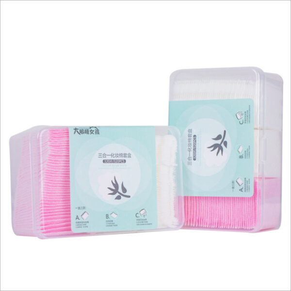 Hộp 320 Bông Tẩy Trang Nature Dày 3 Lớp 100% Cotton