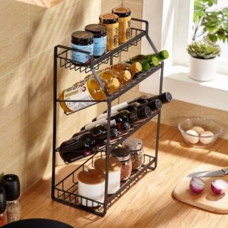 Kệ Gia Vị 4 Tầng Nhà Bếp Nhập Khẩu 53*36*19 Cm