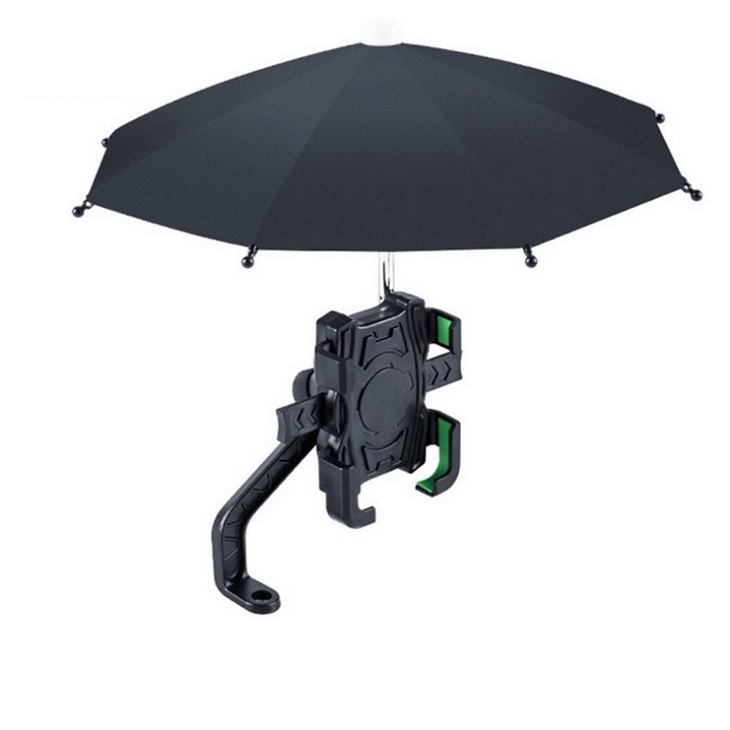 Kẹp Điện Thoại Xe Máy Ht-507 Có Dù Che Mưa Chống Rung