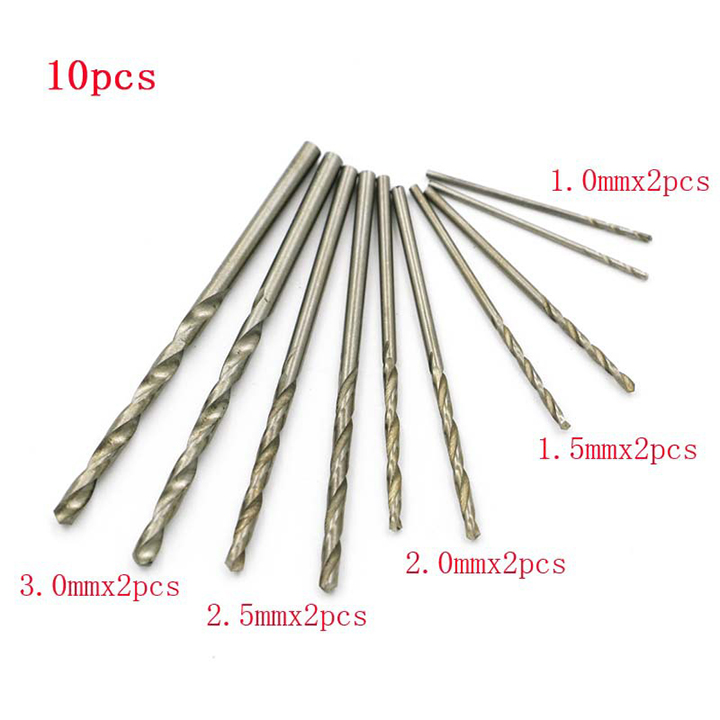 Set Máy Khoan Cầm Tay Và 10 Mũi Khoan Đa Năng