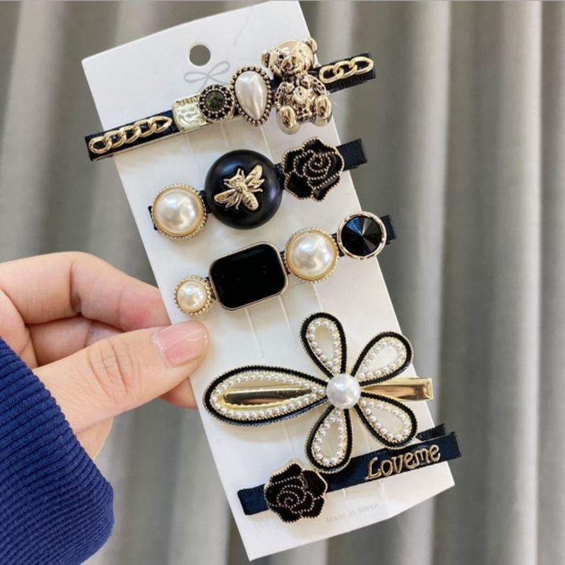 Set 5 Kẹp Tóc Ngọc Trai Đính Hạt Dễ Thương Cho Bé Gái Set 5 Kẹp Tóc Ngọc Trai Đính Hạt Dễ Thương Cho Bé Gái