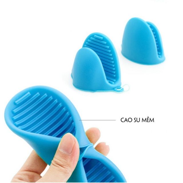 Combo 2 Kẹp Nồi Chống Nóng Silicone 11.5x8 Cm Combo 2 Kẹp Nồi Chống Nóng Silicone 11.5x8 Cm