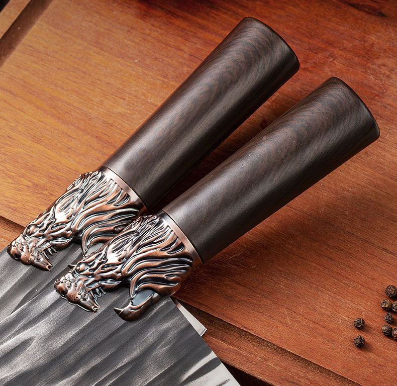 Dao Chặt Xương Nhật Bản Cao Cấp Tay Cầm Cán Gỗ Bọc Đồng Chất Liệu Thép Không Gỉ Dao Chặt Xương Nhật Bản Cao Cấp Tay Cầm Cán Gỗ Bọc Đồng Chất Liệu Thép Không Gỉ
