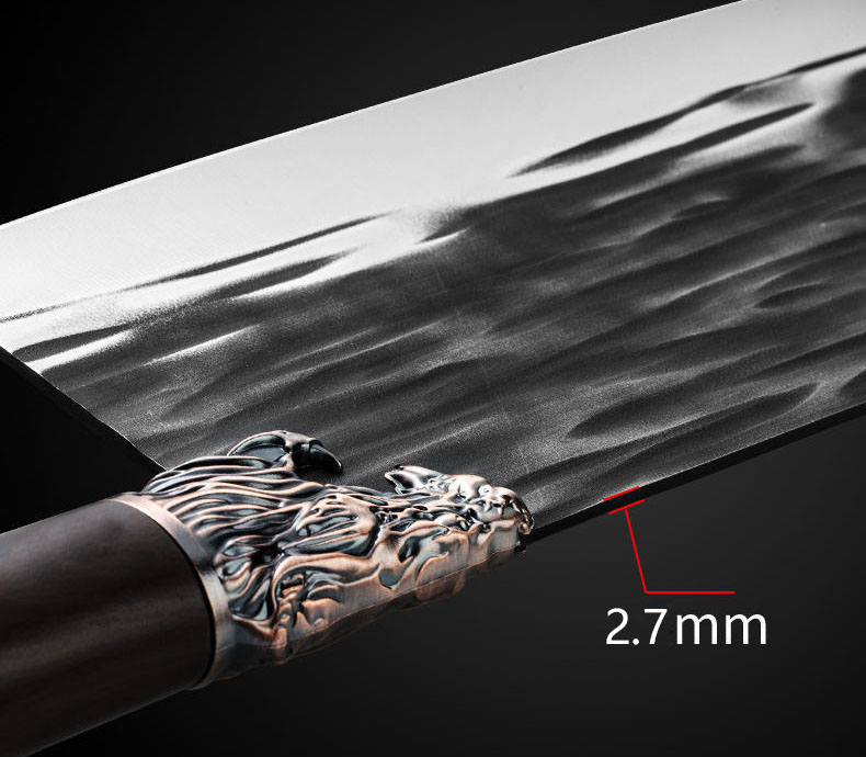 Dao Chặt Xương Nhật Bản Cao Cấp Tay Cầm Cán Gỗ Bọc Đồng Chất Liệu Thép Không Gỉ Dao Chặt Xương Nhật Bản Cao Cấp Tay Cầm Cán Gỗ Bọc Đồng Chất Liệu Thép Không Gỉ