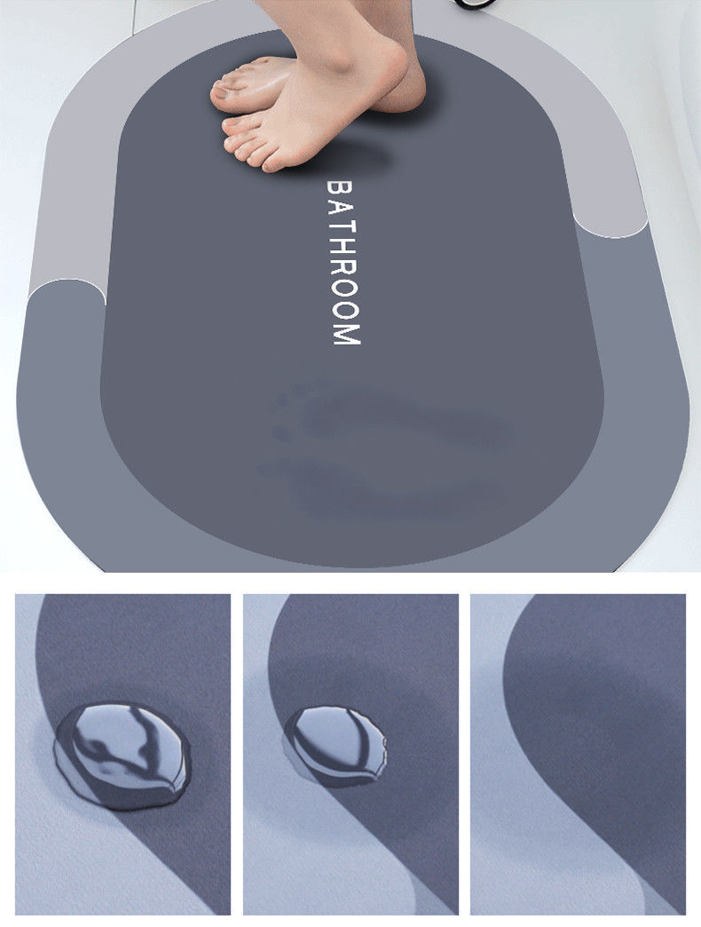 Thảm Tròn Bathroom 40X60 (Nhung)