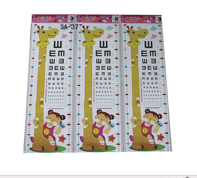 Thước Đo Chiều Cao Dán Tường Hình Thú