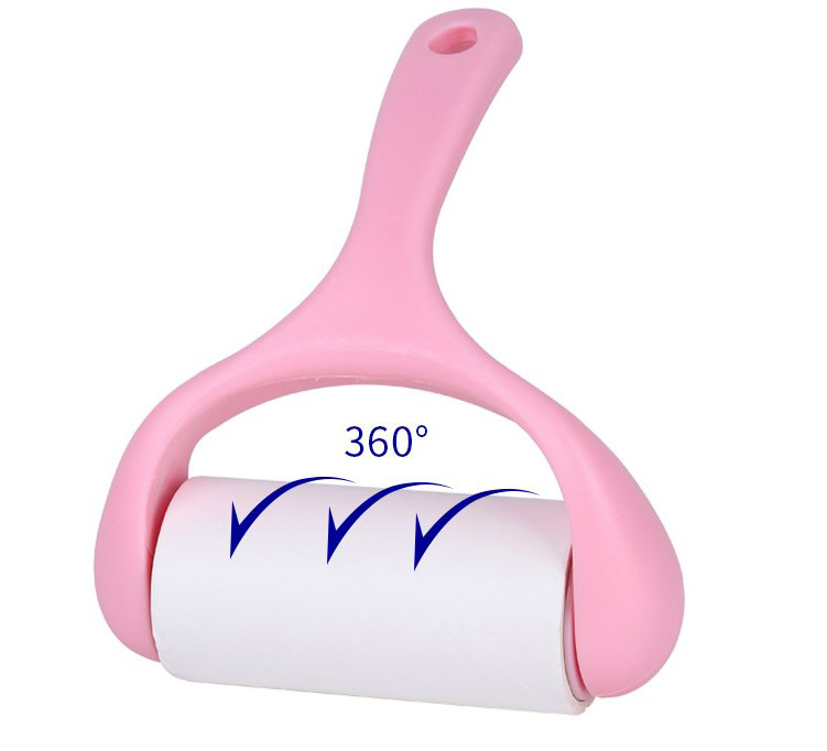 Cây Lăn Bụi Quần Áo Cán Cong Xoay 360 Độ Cao Cấp