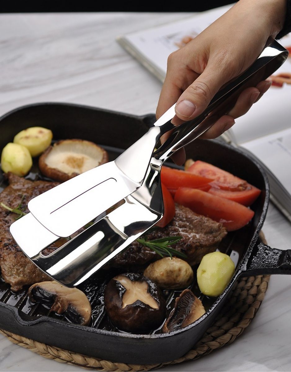 KẸP GẮP THỨC ĂN BẰNG INOX - 26CM KẸP GẮP THỨC ĂN BẰNG INOX - 26CM
