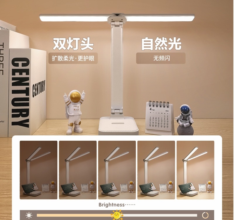 Đèn Bàn Học Led Đọc Sách Làm Việc Học Tập Bảo Vệ Mắt Chống Cận - 2 Trục Đèn Chiếu Sáng