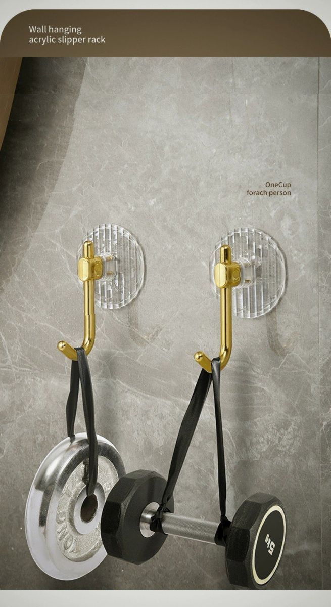 Móc Dán Tường Vàng Treo Trang Trí Trong Nhà Tiện Dụng