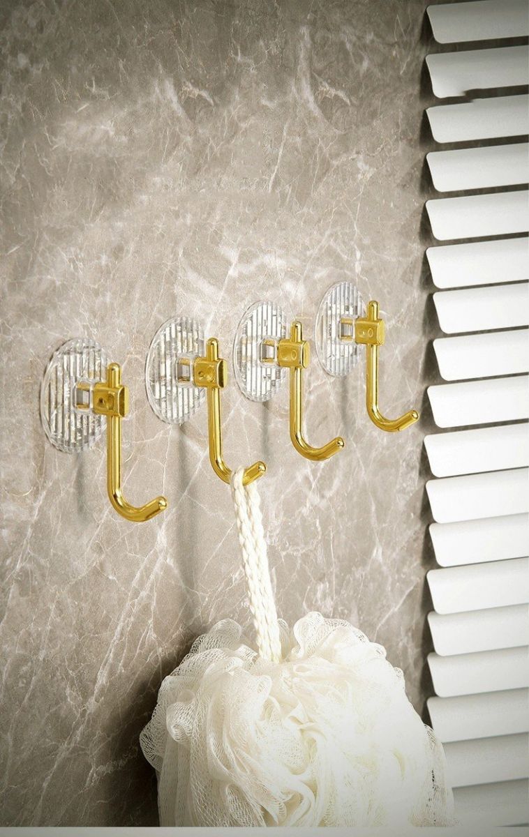 Móc Dán Tường Vàng Treo Trang Trí Trong Nhà Tiện Dụng