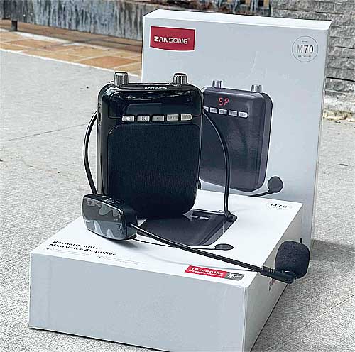 Loa Trợ Giảng Zansong M70, Kèm Mic Cài Đầu Không Dây