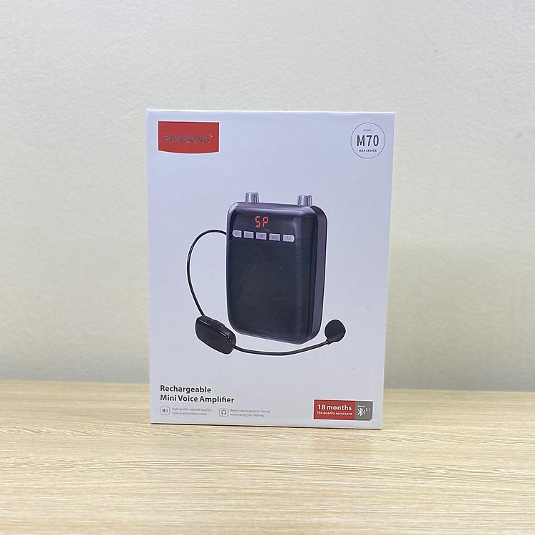 Loa Trợ Giảng Zansong M70, Kèm Mic Cài Đầu Không Dây