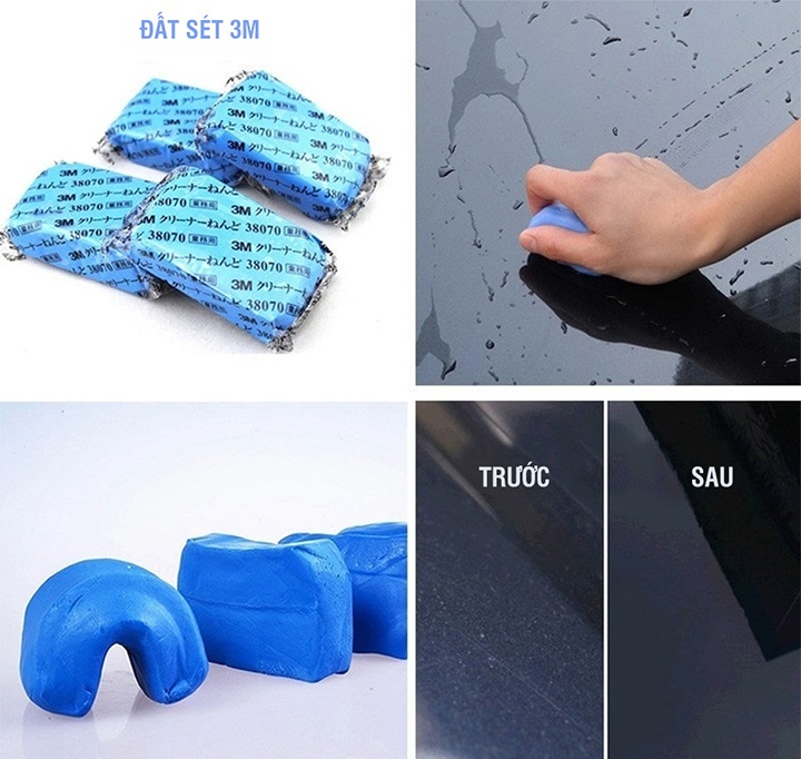Đất Sét 3M Tẩy Bụi Sơn Làm Sạch Xe Ô Tô Tiện Dụng Đất Sét 3M Tẩy Bụi Sơn Làm Sạch Xe Ô Tô Tiện Dụng