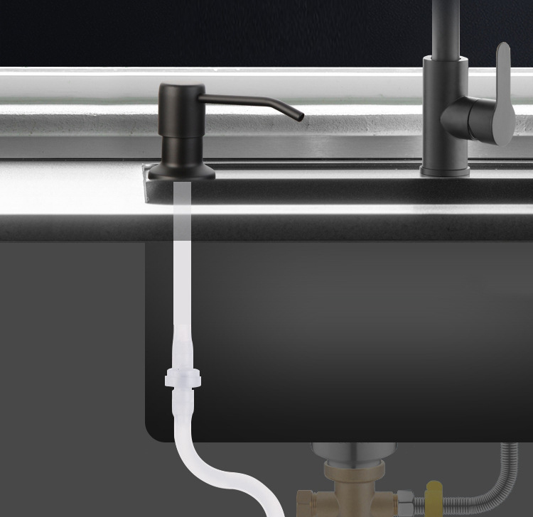 Bộ Vòi Xịt Nước Rửa Chén Inox 304 Gắn Bồn Rửa Chén Dây Nối Dài 120cm Tới Chai Nước Rửa Chén Bộ Vòi Xịt Nước Rửa Chén Inox 304 Gắn Bồn Rửa Chén Dây Nối Dài 120cm Tới Chai Nước Rửa Chén