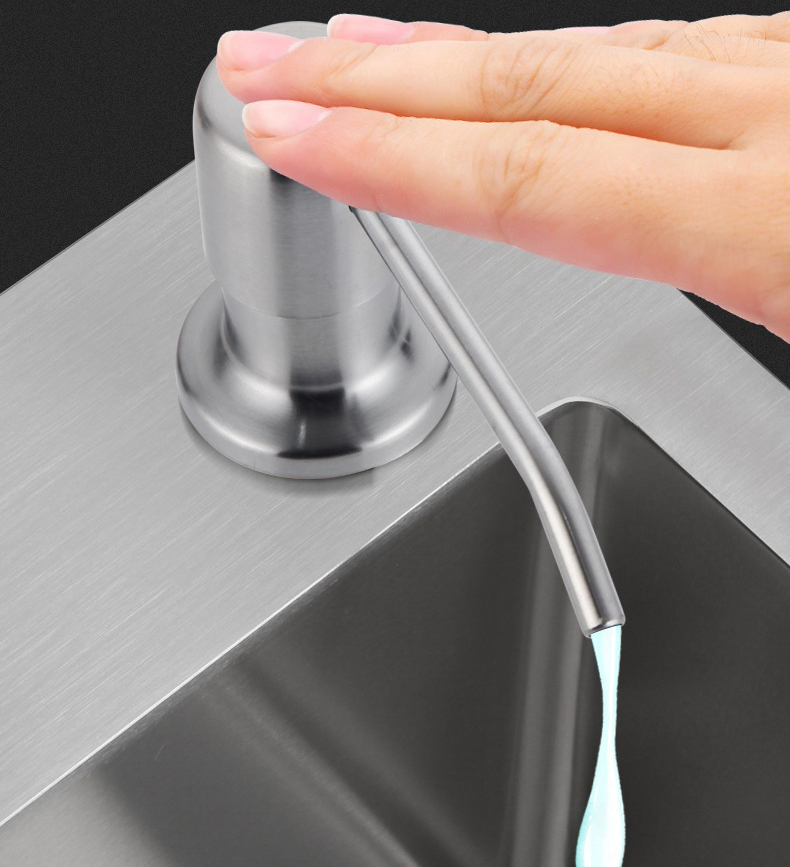 Bộ Vòi Xịt Nước Rửa Chén Inox 304 Gắn Bồn Rửa Chén Dây Nối Dài 120cm Tới Chai Nước Rửa Chén Bộ Vòi Xịt Nước Rửa Chén Inox 304 Gắn Bồn Rửa Chén Dây Nối Dài 120cm Tới Chai Nước Rửa Chén