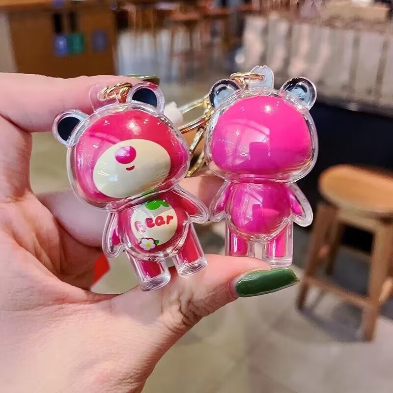 Móc Khoá Hình Gấu Dễ Thương Treo Cặp Xách, Balo