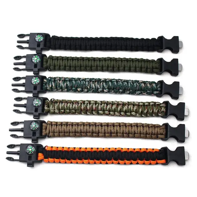 Vòng Đeo Tay Sinh Tồn Đa Chức Năng Bện Kiểu Paracord