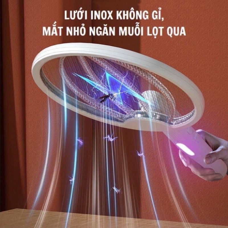 Vợt Diệt Muỗi Thông Minh Gấp Gọn 2 In 1 Kiêm Đèn Bắt Muỗi Tự Động Ban Đêm Vợt Diệt Muỗi Thông Minh Gấp Gọn 2 In 1 Kiêm Đèn Bắt Muỗi Tự Động Ban Đêm