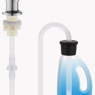 Bộ Vòi Xịt Nước Rửa Chén Inox 304 Gắn Bồn Rửa Chén Kèm Dây Nối Dài 100cm Tới Chai Nước Rửa Chén