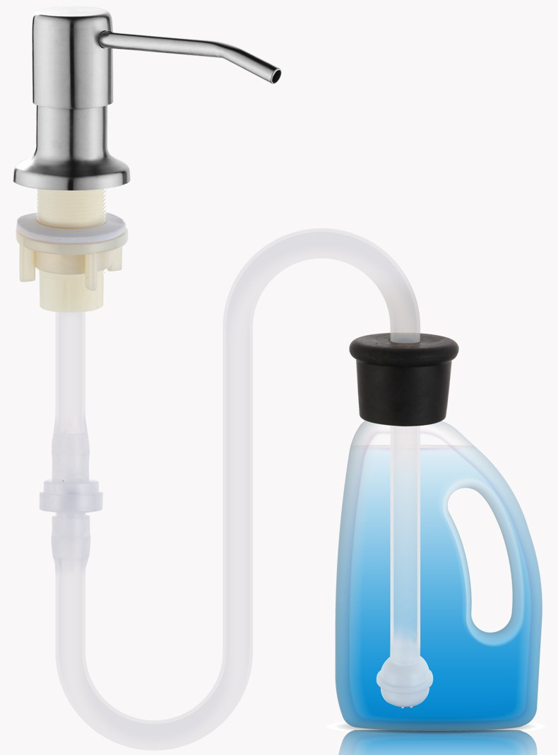 Bộ Vòi Xịt Nước Rửa Chén Inox 304 Gắn Bồn Rửa Chén Dây Nối Dài 120cm Tới Chai Nước Rửa Chén Bộ Vòi Xịt Nước Rửa Chén Inox 304 Gắn Bồn Rửa Chén Dây Nối Dài 120cm Tới Chai Nước Rửa Chén