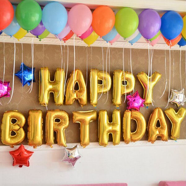 Bong Bóng Trang Trí Sinh Nhật Chữ Happy Birthday Bong Bóng Trang Trí Sinh Nhật Chữ Happy Birthday