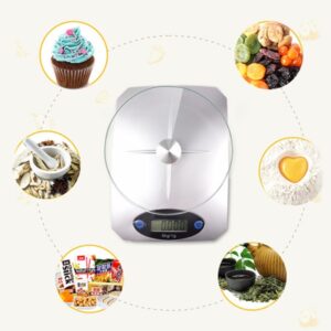 Cân Tiểu Ly Nhà Bếp 5Kg Mặt Kính Cường Lực Sang Trọng
