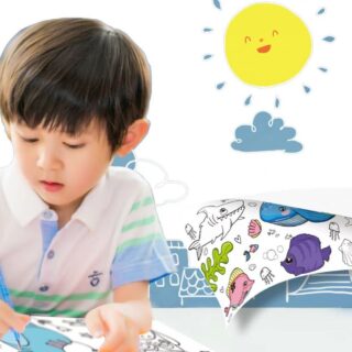 Cuộn Tranh Tô Màu Nhiều Hình Cho Bé Dài 3M Rộng 30cm