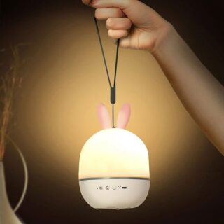 Đèn Ngủ Chiếu Sao 3D Tai Thỏ Tự Xoay 5 Chế Độ Sáng Cực Đẹp Tặng Kèm 5 Phim Chiếu