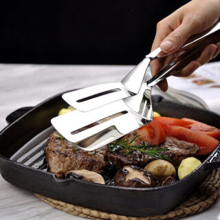 Dụng Cụ Kẹp Gắp Thức Ăn Bằng Inox Tiện Lợi Dài 26cm