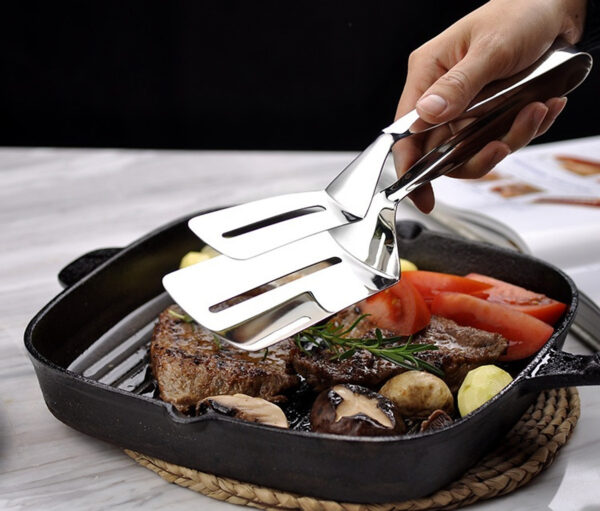 Dụng Cụ Kẹp Gắp Thức Ăn Bằng Inox Tiện Lợi Dài 26cm