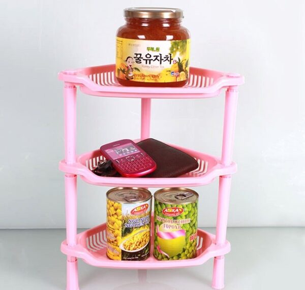 Kệ Góc Nhựa 3 Tầng Tiện Dụng 28cm