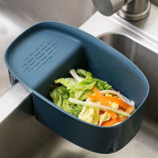 Khay Nhựa Bầu Dục Treo Bồn Rửa Bát Đa Năng