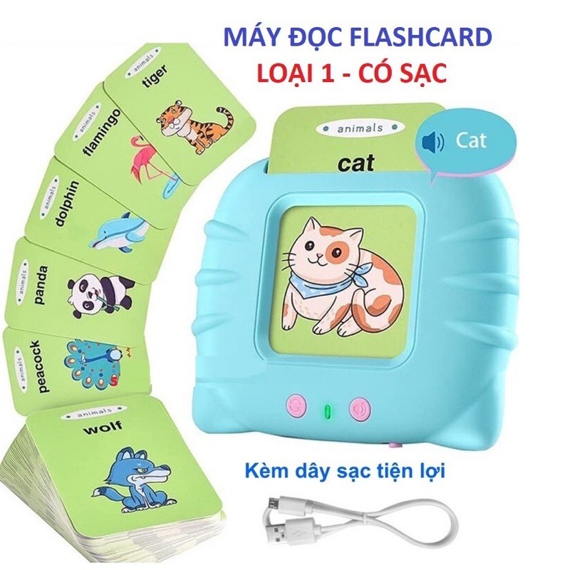 Máy Học Tiếng Anh Đọc Thẻ Flashcard 224 Từ Vựng Kèm Dây Sạc Máy Học Tiếng Anh Đọc Thẻ Flashcard 224 Từ Vựng Kèm Dây Sạc