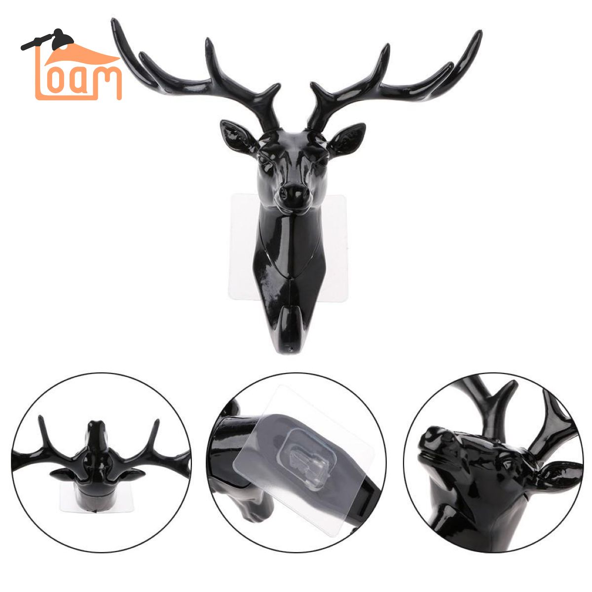 Móc Treo Đồ Dùng Dán Tường Hình Hươu A2495 Móc Treo Đồ Dùng Dán Tường Hình Hươu A2495