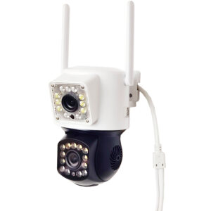 Camera Ip Yoosee PTZ Ngoài Trời 2 Màn Hình 5Mpx 24 Led Xem Đêm Có Màu, Hỗ Trợ Đàm Thoại 2 Chiều Xoay 360 Độ