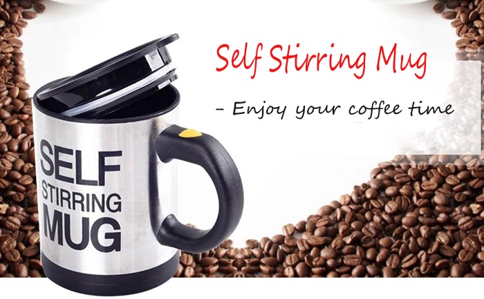 Ly Pha Cà Phê Tự Động Self Stirring Mug Không Cần Khuấy