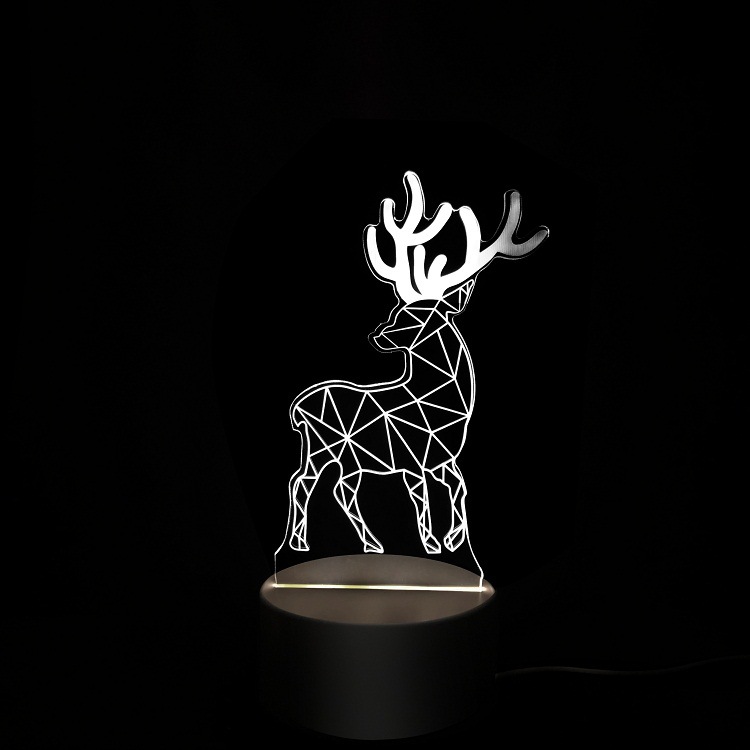 Đèn Ngủ 3D Để Bàn 3 Chế Độ Sáng Trang Trí Phòng