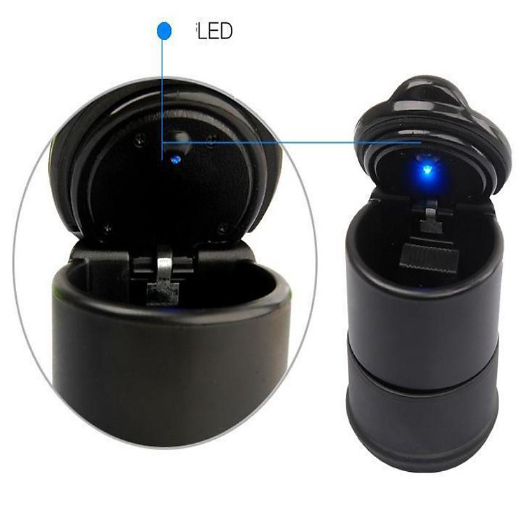 Gạt Tàn Thuoc Lá Trên Ô Tô Có Đèn Led Tiện Dụng Gạt Tàn Thuoc Lá Trên Ô Tô Có Đèn Led Tiện Dụng