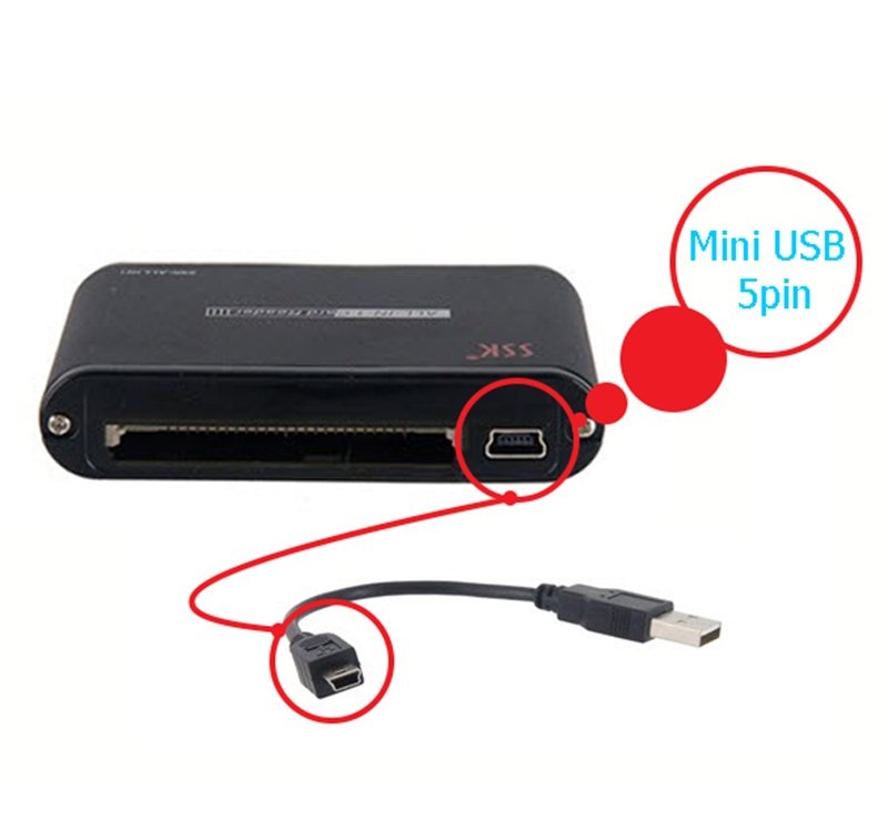 Đầu Đọc Thẻ Nhớ Đa Năng Ssk All-In-One Card Reader III Cao Cấp