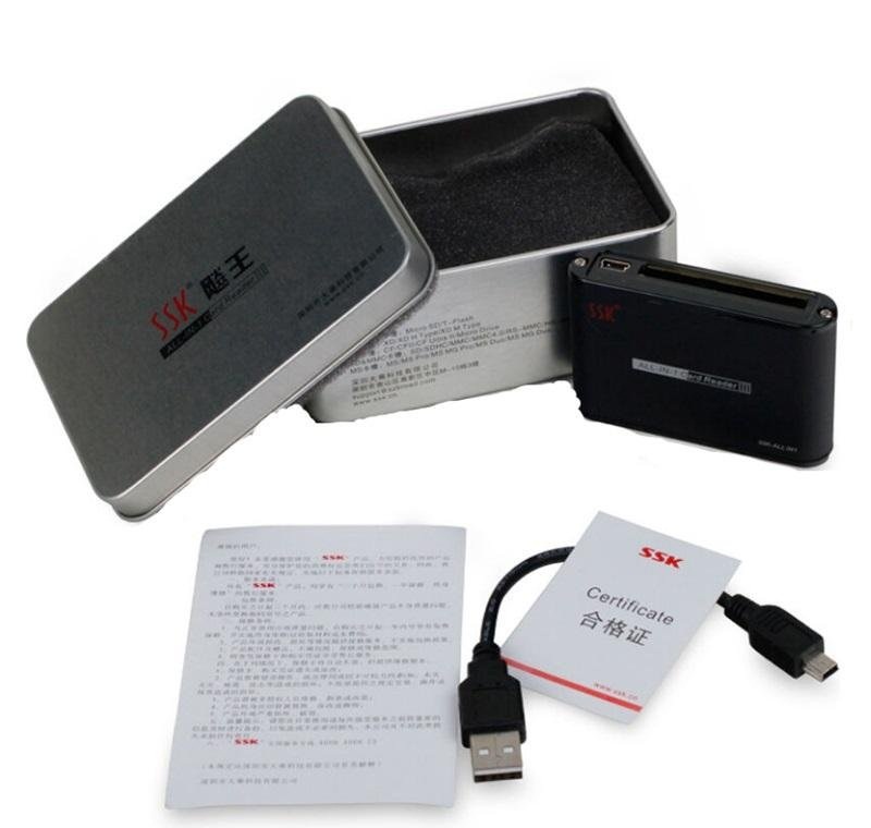 Đầu Đọc Thẻ Nhớ Đa Năng Ssk All-In-One Card Reader III Cao Cấp